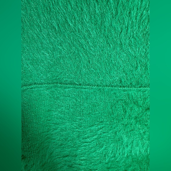 free people green fuzzy sweater size extra small, is oversized - Picture 7 of 11